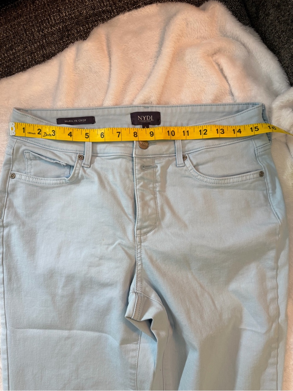 NYDJ Light Blue Chino crops